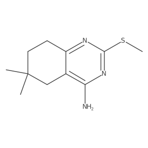 6,6-Dimethyl-2-(methylsulfanyl)-5,6,7,8-tetrahydroquinazolin-4-amine Structure