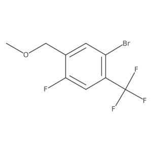1-Bromo-4-fluoro-5-(methoxymethyl)-2-(trifluoromethyl)benzene Structure
