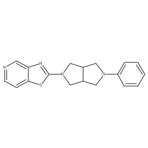 2-(5-{[1,3]Thiazolo[4,5-c]pyridin-2-yl}-octahydropyrrolo[3,4-c]pyrrol-2-yl)pyridine Structure