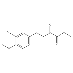 Methyl 4-(3-bromo-4-methoxyphenyl)-2-oxobutanoate Structure