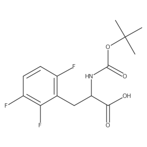 (S)-2-((tert-Butoxycarbonyl)amino)-3-(2,3,6-trifluorophenyl)propanoic acid Structure