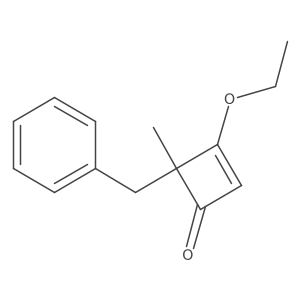 3-Ethoxy-4-methyl-4-(phenylmethyl)-2-cyclobuten-1-one结构式