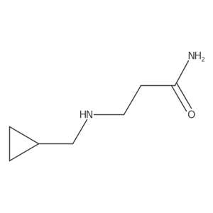3-(Cyclopropylmethylamino)propanamide结构式