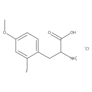 2-Amino-3-(2-fluoro-4-methoxyphenyl)propanoic acid hydrochloride结构式
