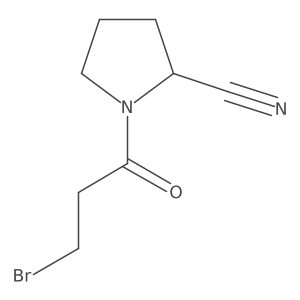 (2S)-1-(3-Bromo-1-oxopropyl)-2-pyrrolidinecarbonitrile结构式