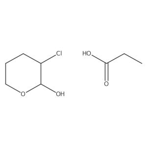 Propanoic acid--(2R,3S)-3-chlorooxan-2-ol (1/1) Structure
