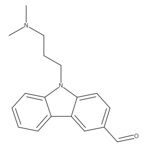 9-(3-(N,N-dimethylamino)propyl)carbazole-3-carboxaldehyde Structure