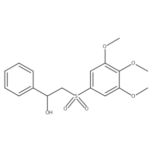 1-Phenyl-2-(3,4,5-trimethoxyphenyl)sulfonylethanol结构式