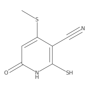 2-Mercapto-4-methylsulfanyl-6-oxo-1,6-dihydro-pyridine-3-carbonitrile Structure