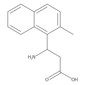beta-Amino-2-methyl-1-naphthalenepropanoic acid结构式