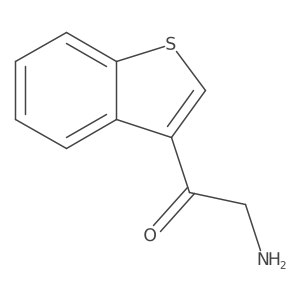 2-Amino-1-(benzo[b]thiophen-3-yl)ethan-1-one Structure