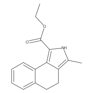 Ethyl 4,5-dihydro-3-methyl-2H-benz[e]isoindole-1-carboxylate结构式