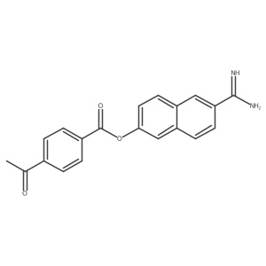 6-(Aminoiminomethyl)-2-naphthalenyl 4-acetylbenzoate结构式