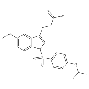 3-[1-(4-Isopropoxy-benzenesulfonyl)-5-methoxy-1h-indol-3-yl]-propionic acid Structure