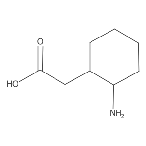 2-((1R,2R)-2-Aminocyclohexyl)acetic acid Structure