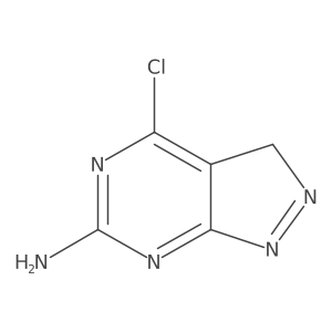 4-Chloro-3H-pyrazolo[3,4-d]pyrimidin-6-amine结构式