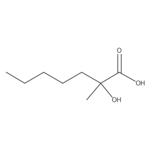 2-Hydroxy-2-methylheptanoic acid结构式
