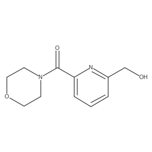 (6-Hydroxymethylpyridin-2-yl)morpholin-4-ylmethanone结构式
