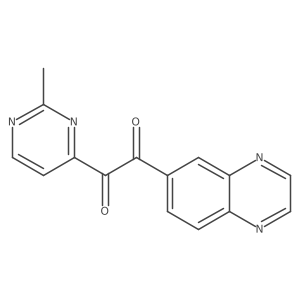 1-(2-Methyl-pyrimidin-4-yl)-2-quinoxalin-6-yl-ethane-1,2-dione Structure