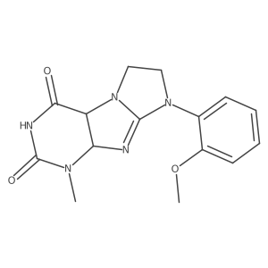 6-(2-Methoxyphenyl)-4-methyl-4a,7,8,9a-tetrahydropurino[7,8-a]imidazole-1,3-dione Structure