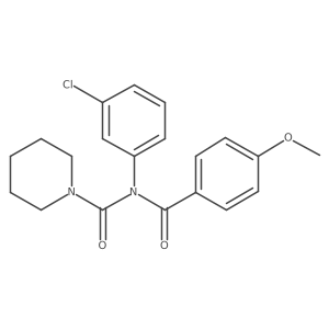 N-(3-chlorophenyl)-N-(4-methoxybenzoyl)piperidine-1-carboxamide Structure