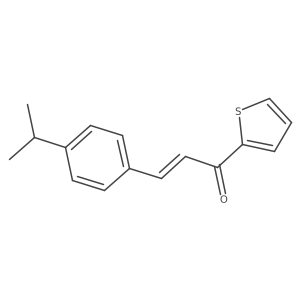 (2E)-3-[4-(Propan-2-yl)phenyl]-1-(thiophen-2-yl)prop-2-en-1-one Structure
