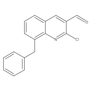 8-Benzyl-2-chloroquinoline-3-carbaldehyde结构式
