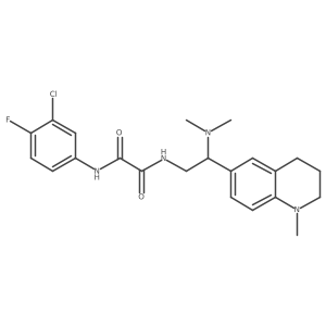 N1-(3-chloro-4-fluorophenyl)-N2-(2-(dimethylamino)-2-(1-methyl-1,2,3,4-tetrahydroquinolin-6-yl)ethyl)oxalamide Structure