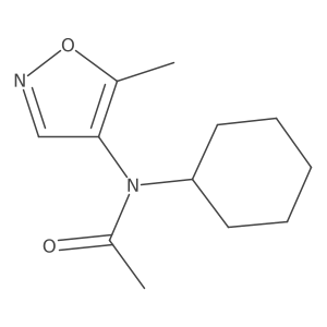 N-Cyclohexyl-N-(5-methyl-4-isoxazolyl)acetamide Structure