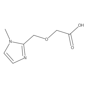 2-[(1-methyl-1H-imidazol-2-yl)methoxy]acetic acid结构式