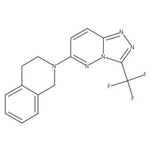 2-[3-(Trifluoromethyl)[1,2,4]triazolo[4,3-b]pyridazin-6-yl]-1,2,3,4-tetrahydroisoquinoline Structure