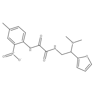 N1-(2-(dimethylamino)-2-(furan-2-yl)ethyl)-N2-(4-methyl-2-nitrophenyl)oxalamide Structure