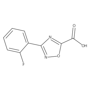3-(2-Fluorophenyl)-1,2,4-oxadiazole-5-carboxylic acid结构式