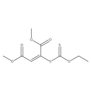2-Butenedioic acid, 2-[(ethoxythioxomethyl)thio]-, dimethyl ester, (Z)- Structure