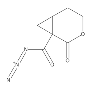 (1R,6R)-2-Oxo-3-oxabicyclo[4.1.0]heptane-1-carbonyl azide结构式