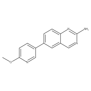 6-(6-Methoxypyridin-3-yl)quinazolin-2-amine结构式