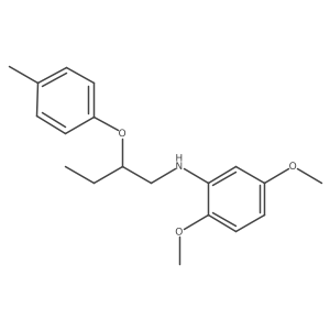2,5-Dimethoxy-N-[2-(4-methylphenoxy)butyl]aniline结构式