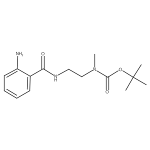 1,1-Dimethylethyl(2-(2-aminophenyl)carbonyl aminoethyl)methylcarbamate结构式