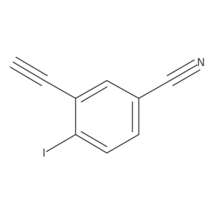 3-Ethynyl-4-iodobenzonitrile Structure