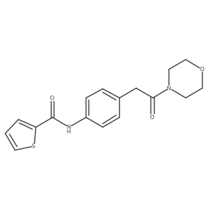 N-{4-[2-(morpholin-4-yl)-2-oxoethyl]phenyl}thiophene-2-carboxamide结构式