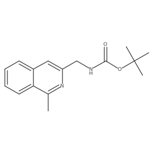Tert-butyl ((1-methylisoquinolin-3-yl)methyl)carbamate结构式