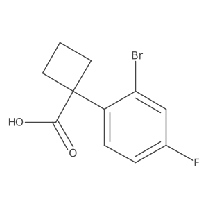 1-(2-Bromo-4-fluorophenyl)cyclobutanecarboxylic acid Structure