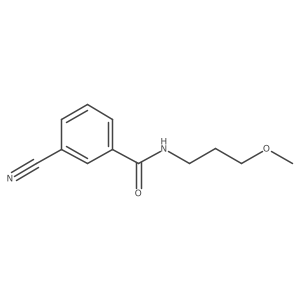 3-cyano-N-(3-methoxypropyl)benzamide Structure