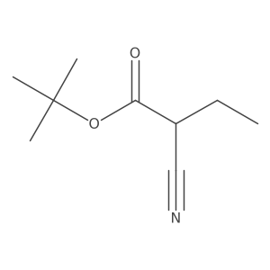 1,1-Dimethylethyl 2-cyanobutanoate Structure