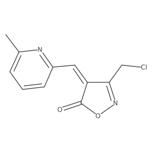 (4E)-3-(Chloromethyl)-4-[(6-methylpyridin-2-YL)-methylene]isoxazol-5(4H)-one结构式