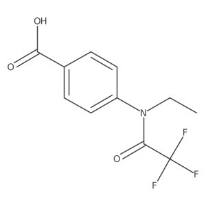 4-(N-ethyltrifluoroacetamido)benzoic acid Structure