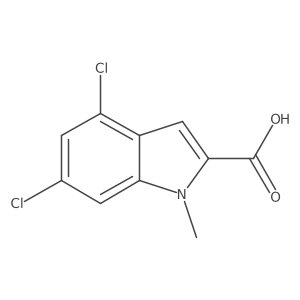 4,6-dichloro-1-methyl-1H-indole-2-carboxylic acid Structure