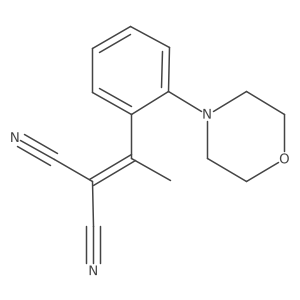 2-[1-[2-(4-Morpholinyl)phenyl]ethylidene]propanedinitrile Structure