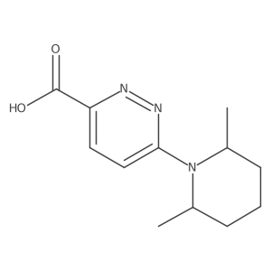 6-(2,6-Dimethylpiperidin-1-yl)pyridazine-3-carboxylic acid Structure