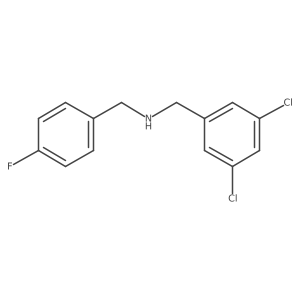 N-(3,5-Dichlorobenzyl)-1-(4-fluorophenyl)methanamine Structure